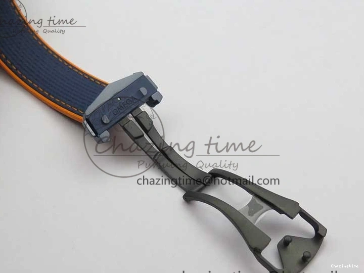 0316 Planet Ocean 45.5mm Big Blue Real Ceramic VSF 1:1 Best Edition on Blue Rubber Strap A8906 Super Clone Unique 7896